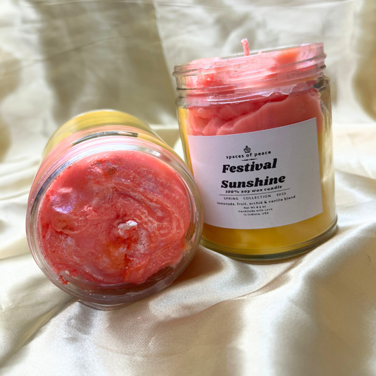 Festival Sunshine Limited Run Spring 2023 Scented Soy Wax Candle