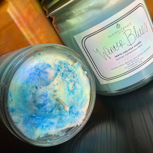 Winter Blues 100% Soy Wax Scented Candle