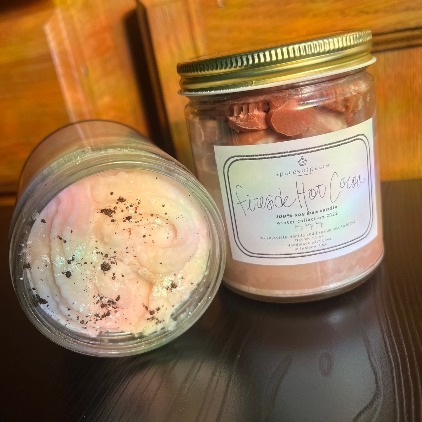 Fireside Hot Cocoa 100% Soy Wax Scented Candle