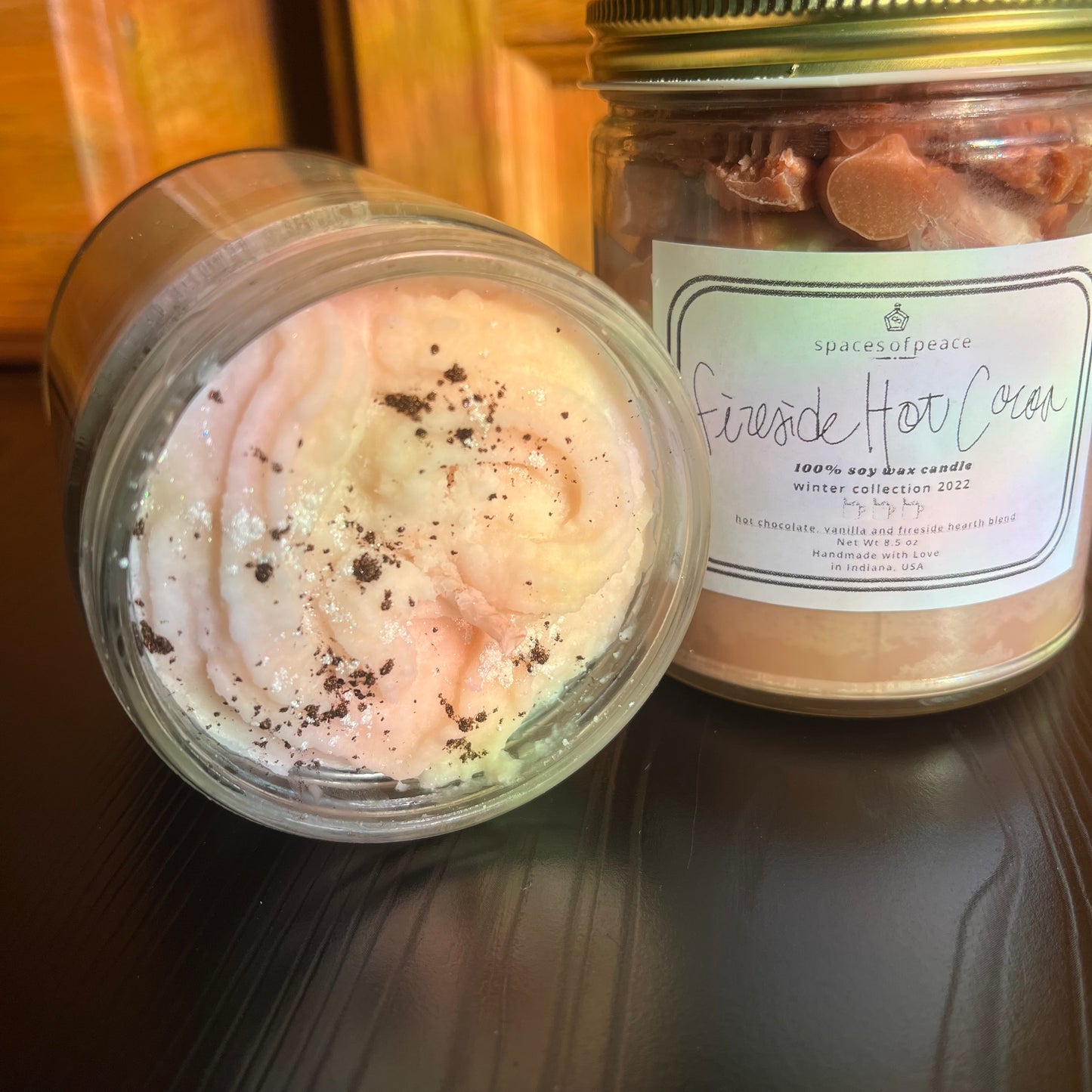 Fireside Hot Cocoa 100% Soy Wax Scented Candle